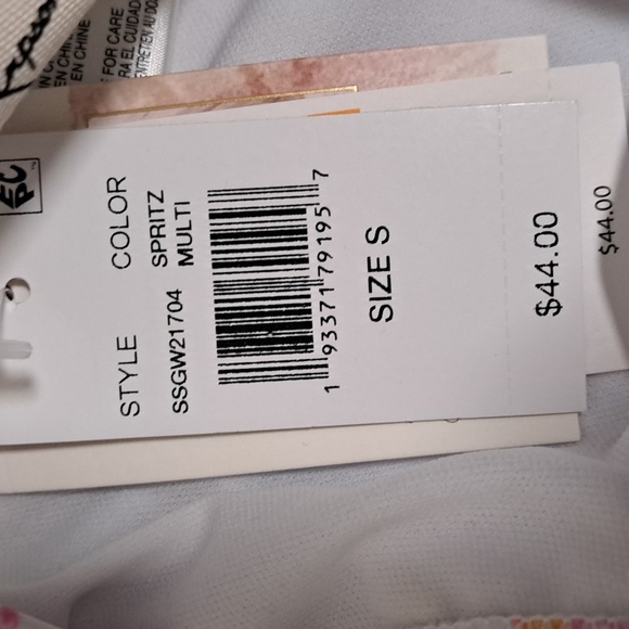 Jessica Simpson Shirred Side Tie Dye Bikini Swim Bottom - Picture 7 of 11